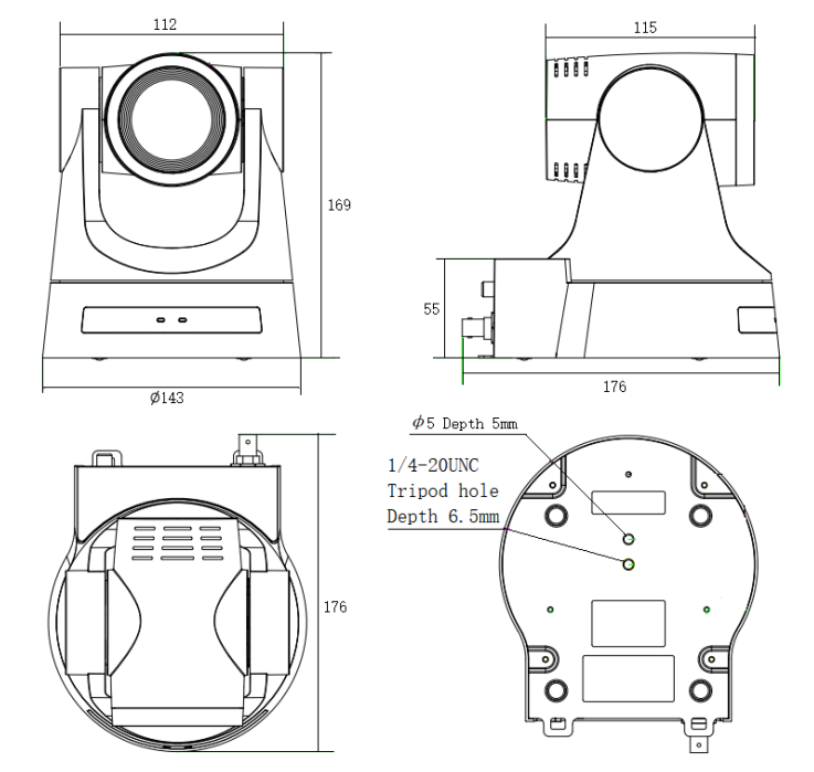尺寸图(单位：mm)
